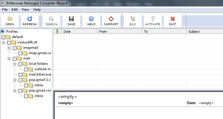 Import Netscape Mail to Outlook PST Format