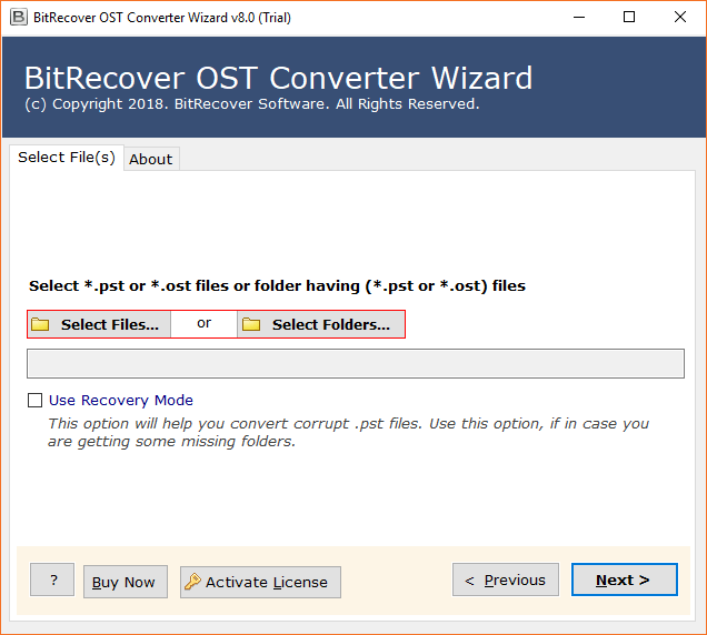 To convert Exchange OST to Outlook PST