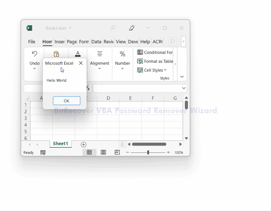 How to Remove excel VBA Password without Hex Editor