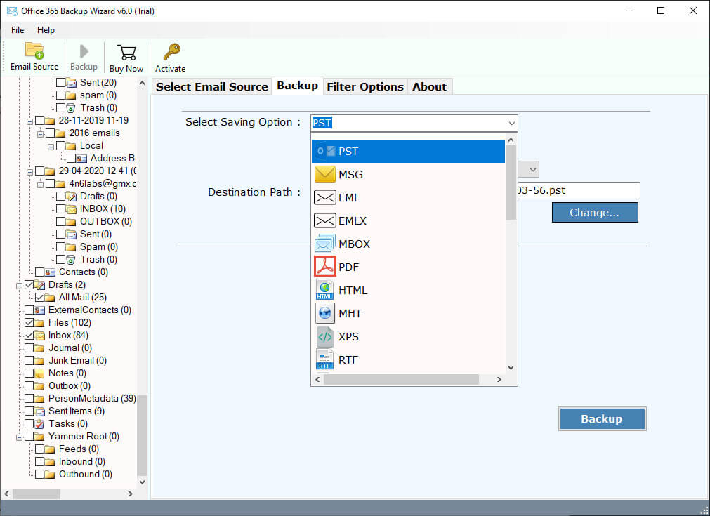 Backup Office 365 Emails