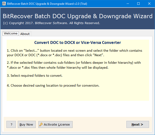  Batch DOC Upgrade and Downgrade Wizard software