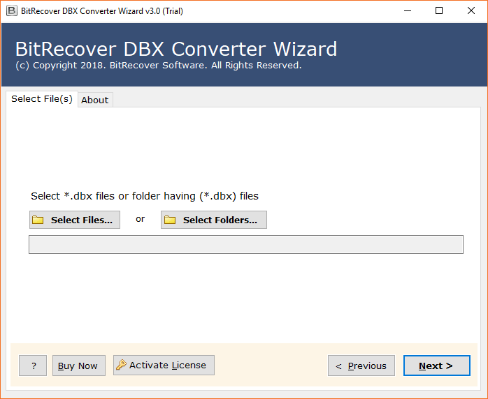 BitRecover DBX Converter Wizard