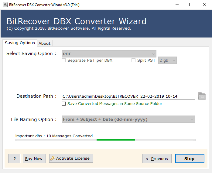 DBX file conversion