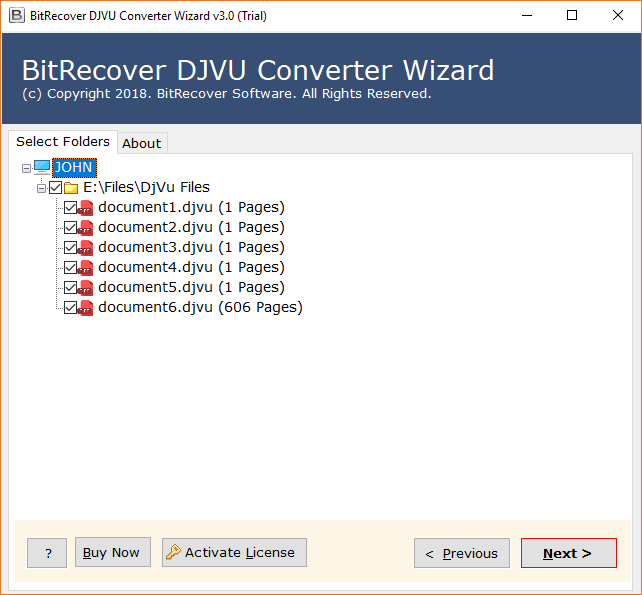 select folders