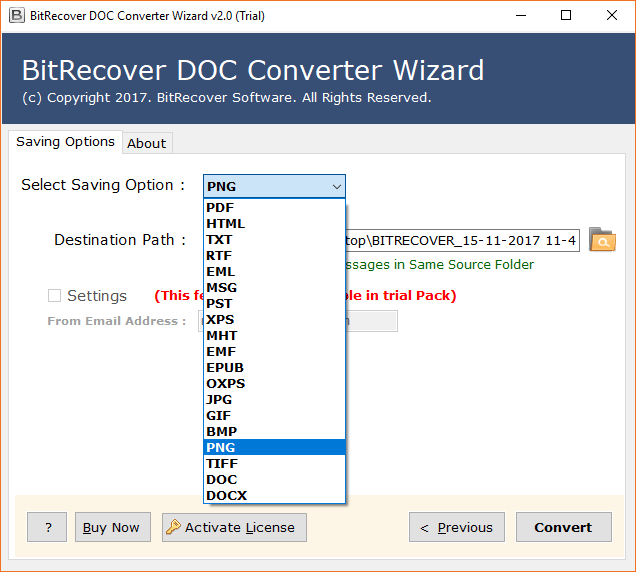 Convert word to image