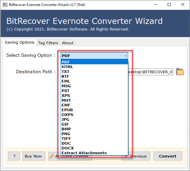 Convert Evernote to Document