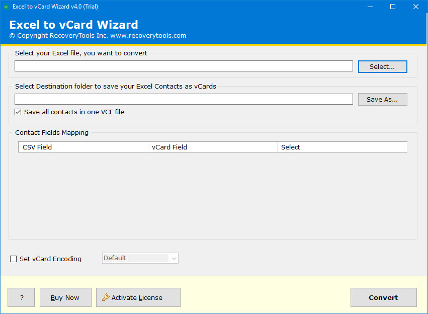 choose the XLS file