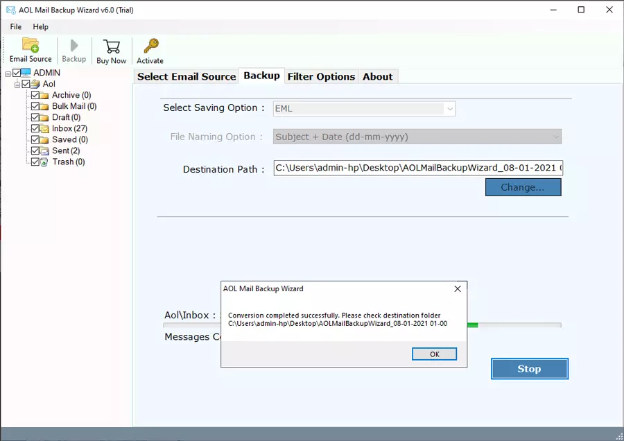 BOL Mail Backup – Export Emails from BOL Mail to Computer Hard Drive