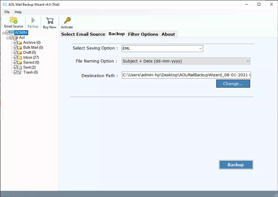 connected external HDD