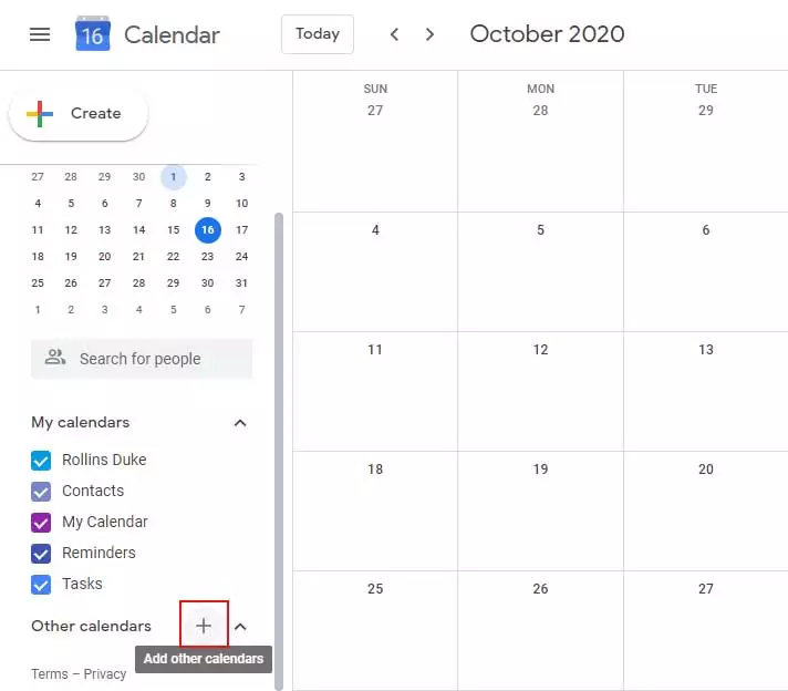 Add other calendars