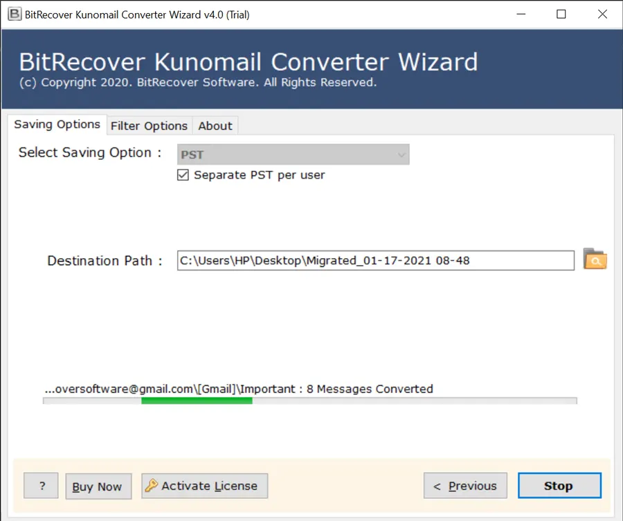 Kunomail Conversion