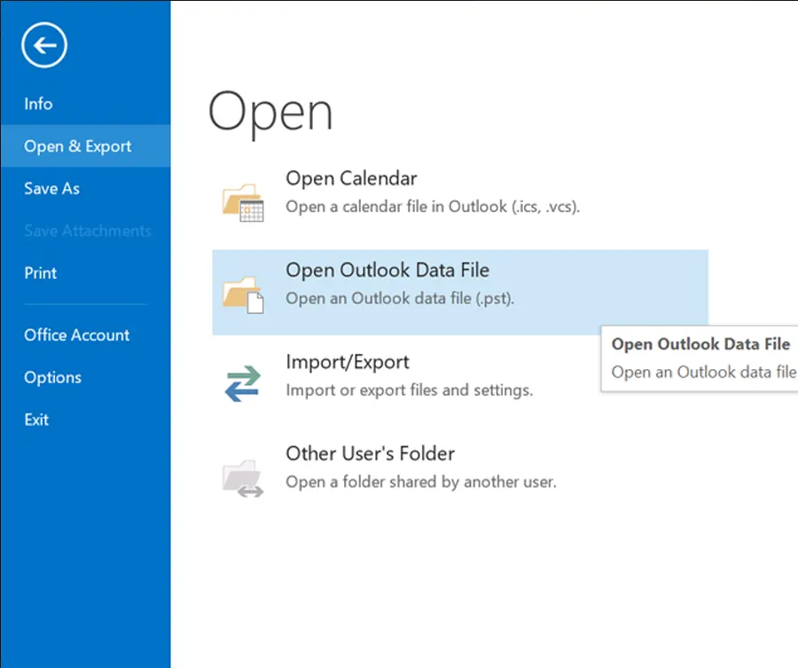 outlook pst 
