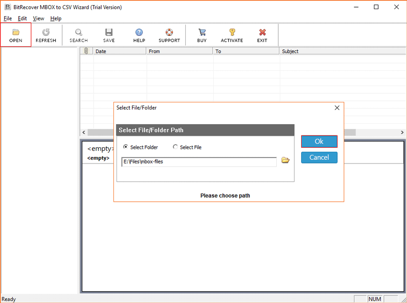 Selected Folder Path