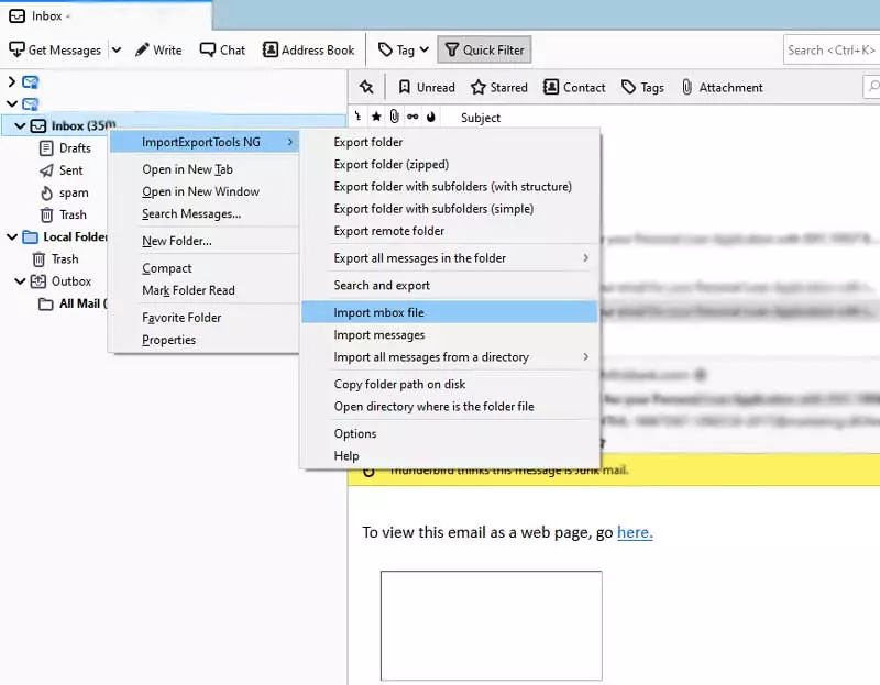 Import MBS to Thunderbird