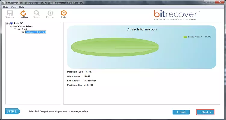 Parallels Drive Information