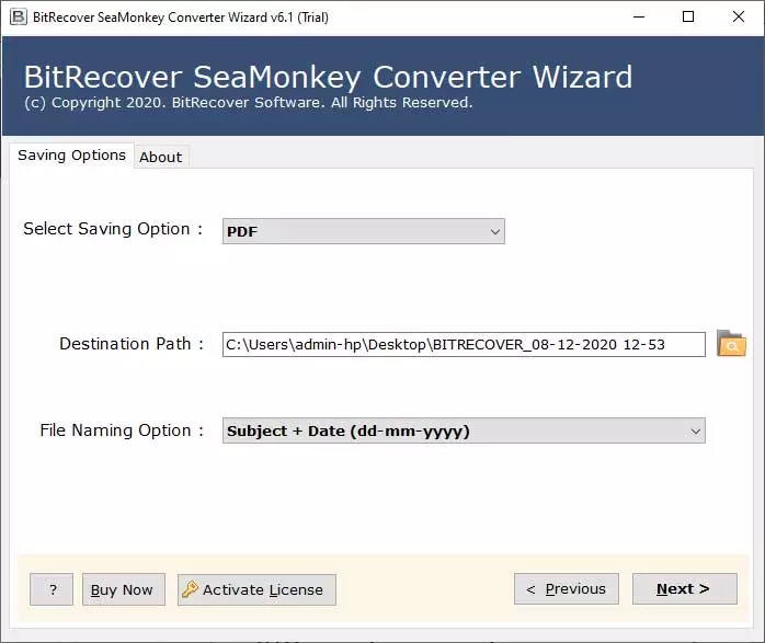 SeaMonkey to PDF Converter