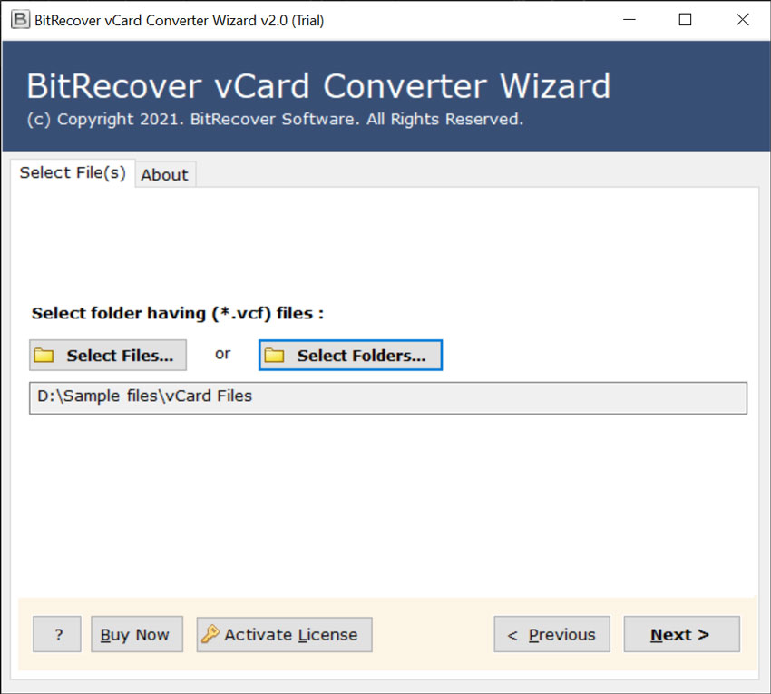 vCard to PST Converter