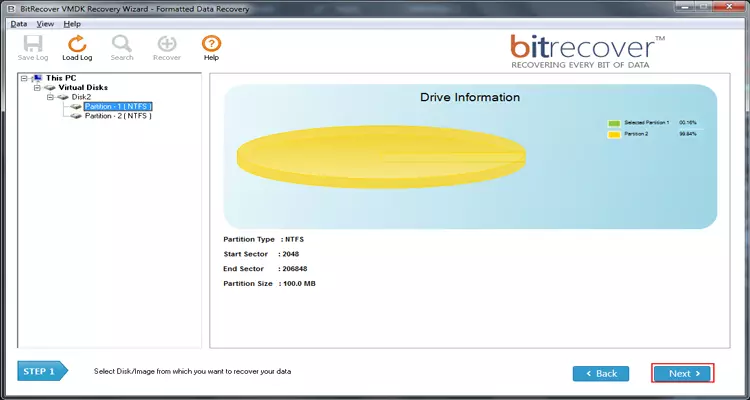 VMDK Drive Information