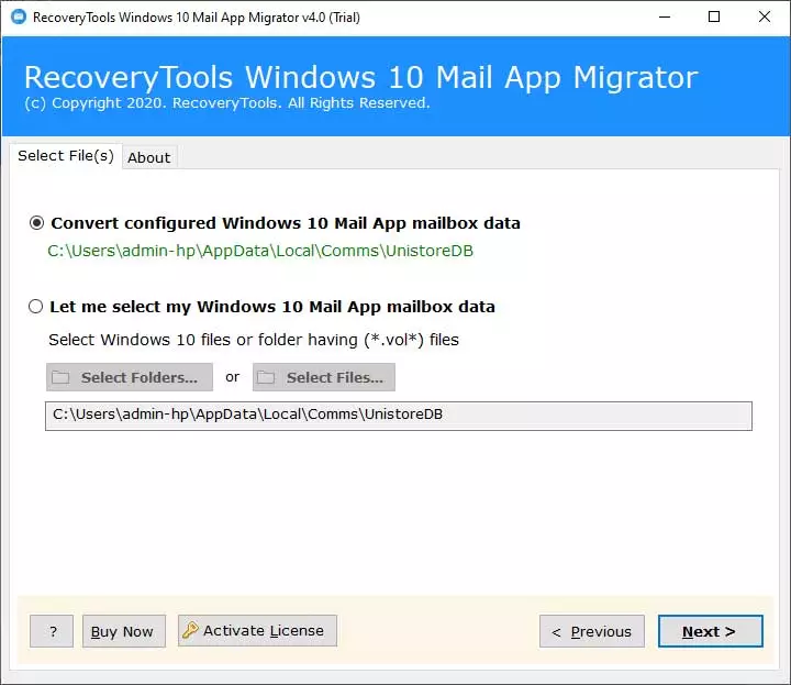 Windows 10 Mail to PST Converter