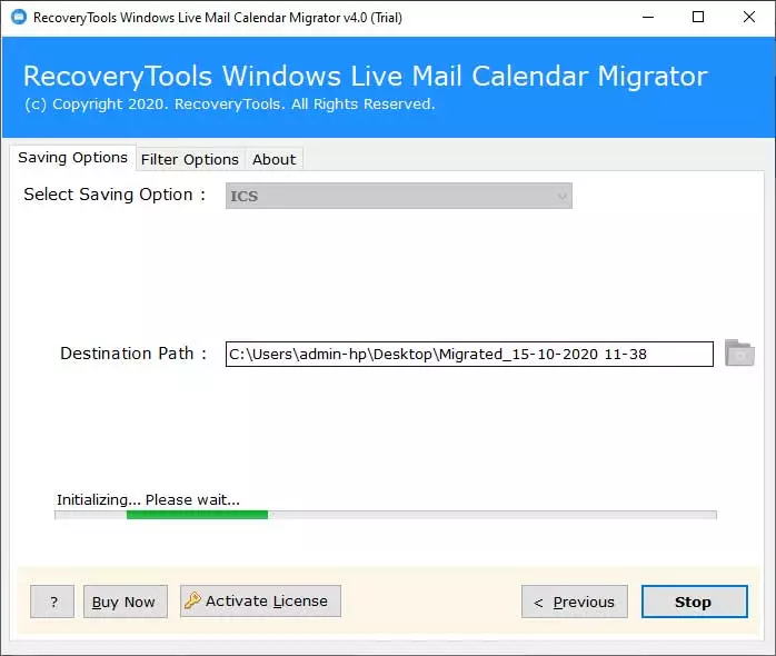 Windows Live Mail calendar to Gmail import