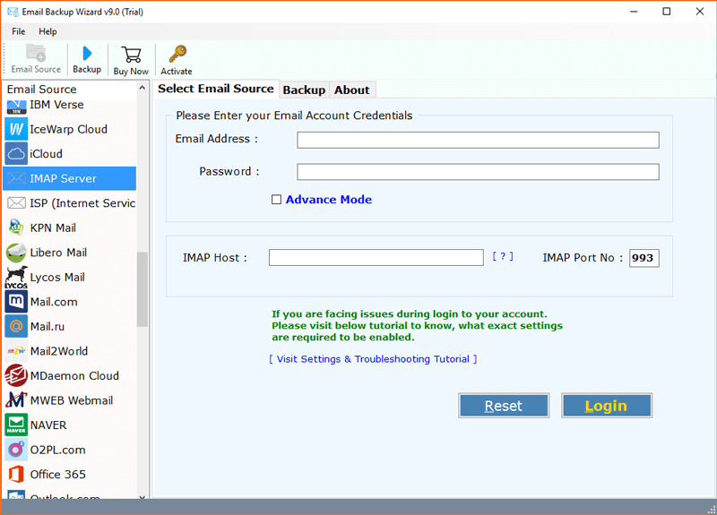 aruba webmail backup tool