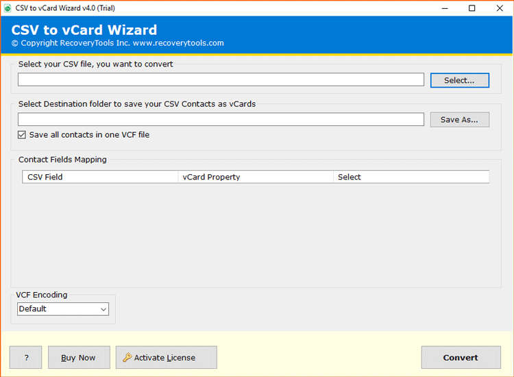 choose the CSV file