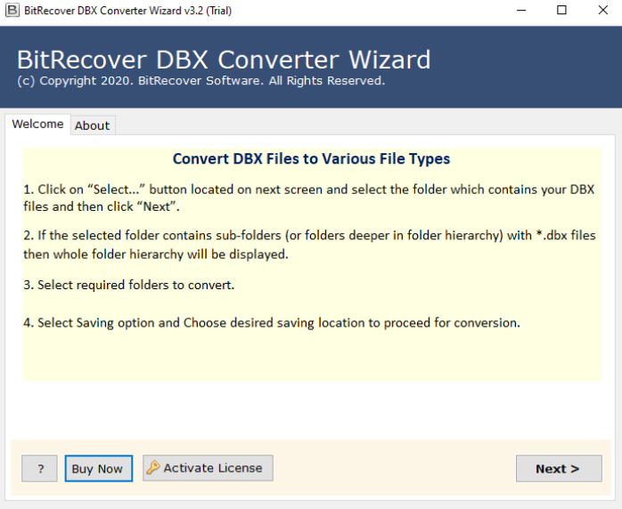 DBX to Gmail Conveter