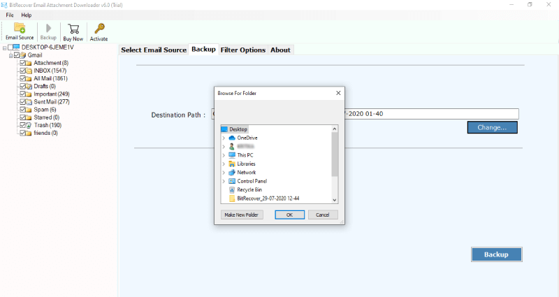 download EarthLink attachments