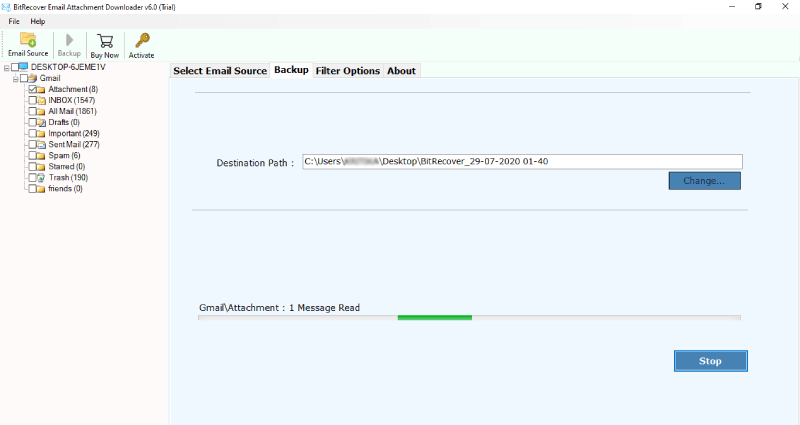 extract cox mail attachments