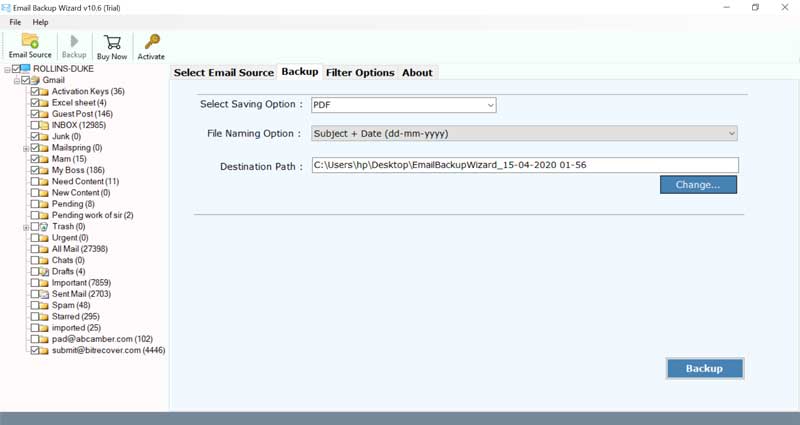 Convert iCloud email to PDF