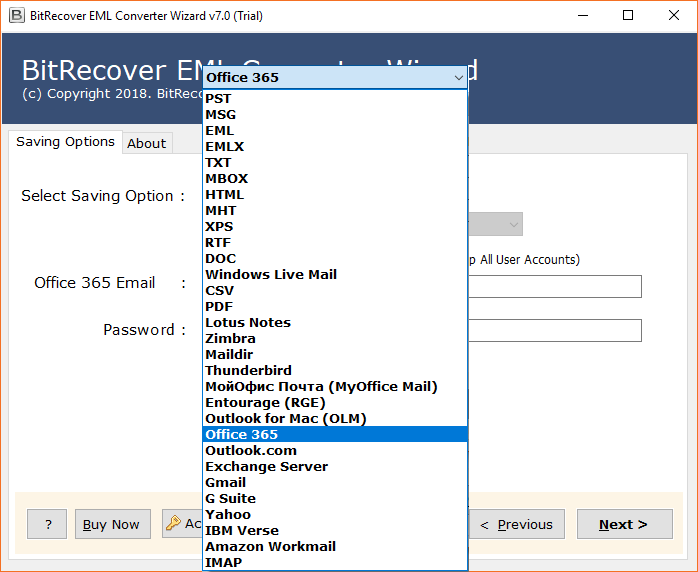 Import EMLX to OWA 365