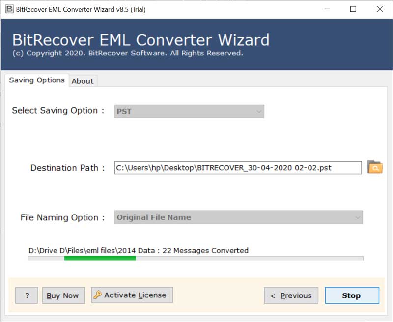 import EML files to Outlook