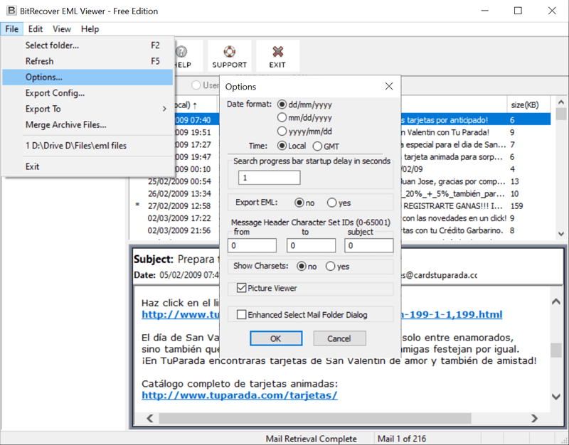 pick desired date format