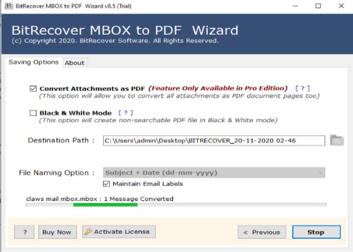 How to Convert Spicebird Emails to PDF