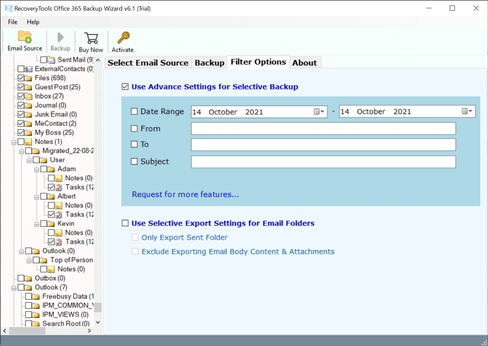 Convert Office 365 mailbox