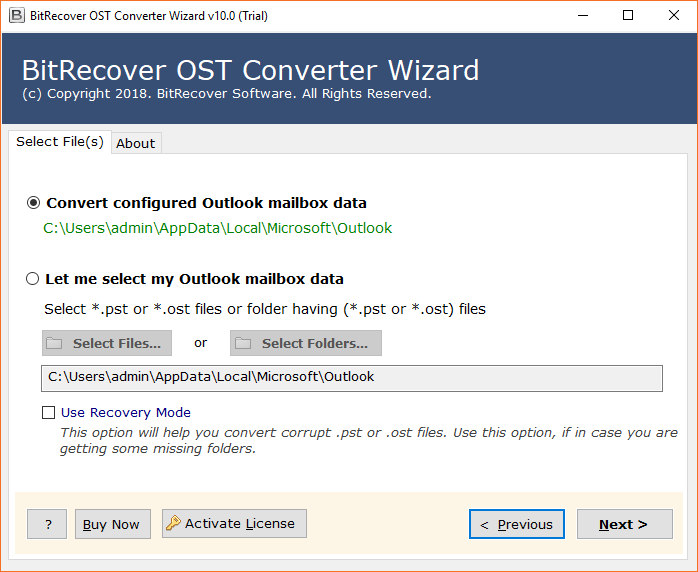 Select files or folders