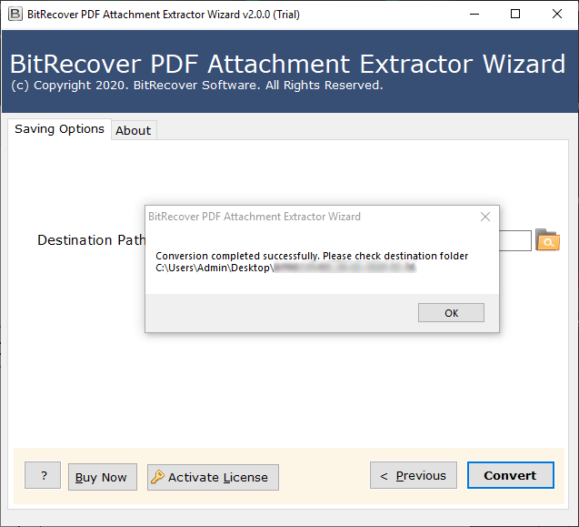 PDF Attchment Extarction Ends