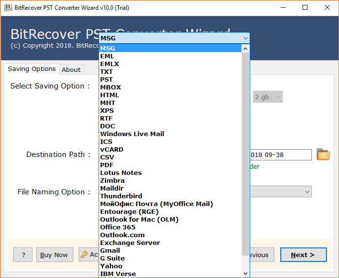 pst file converter