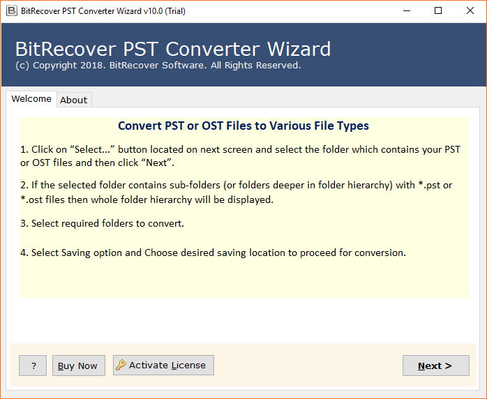 Start PST to NSF Converter