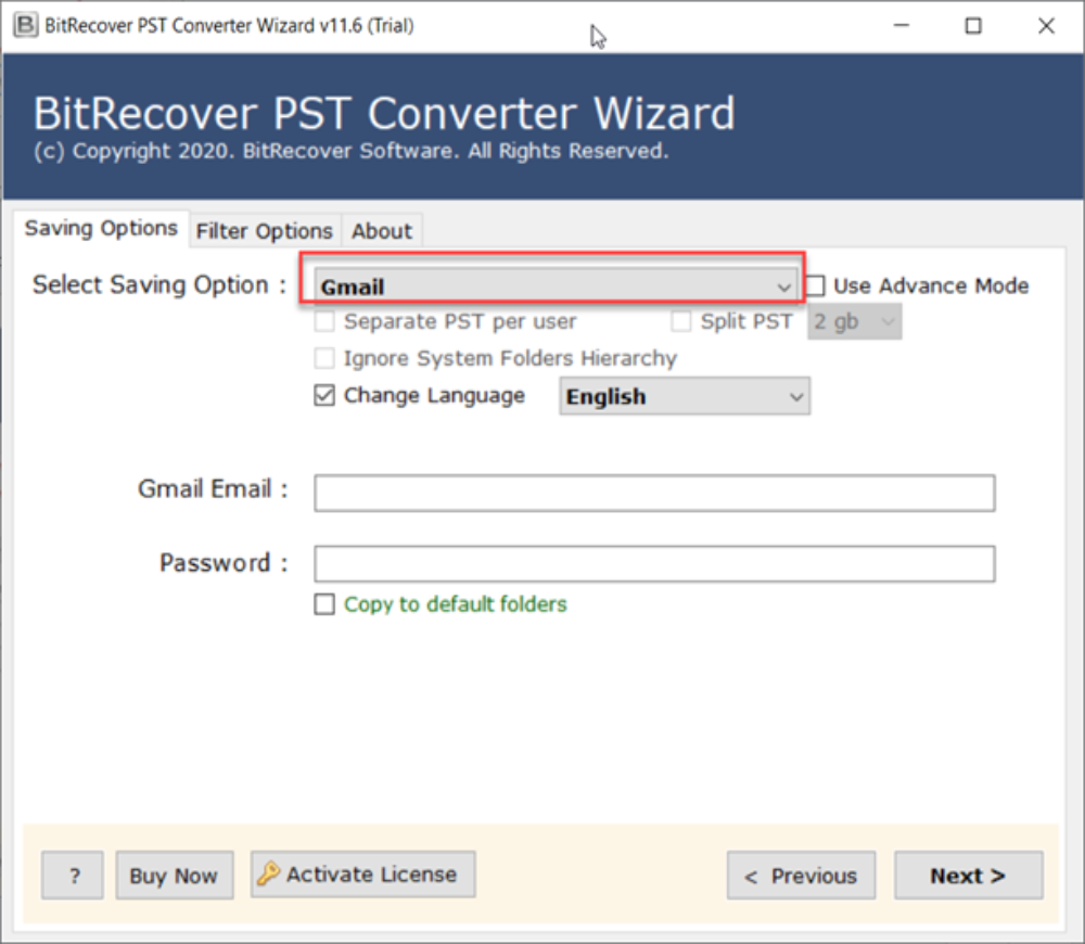 gmail pst migration tool