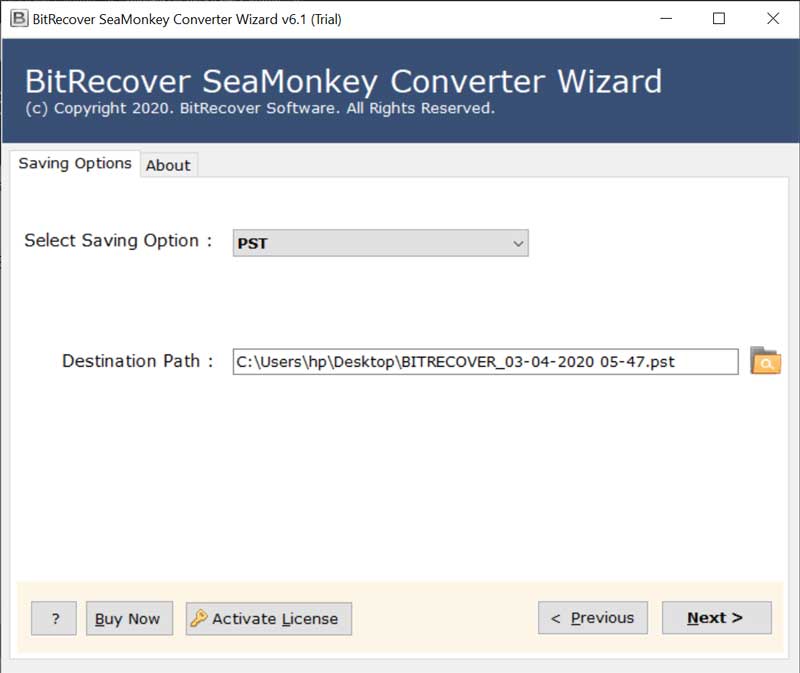 export SeaMonkey mail