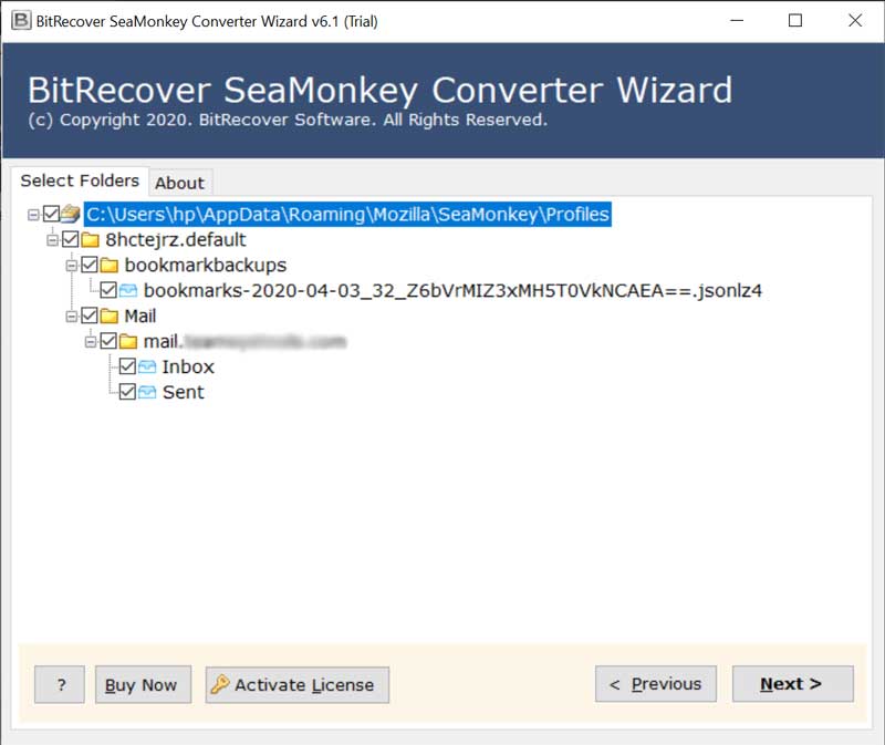 Mozilla SeaMonkey Folders