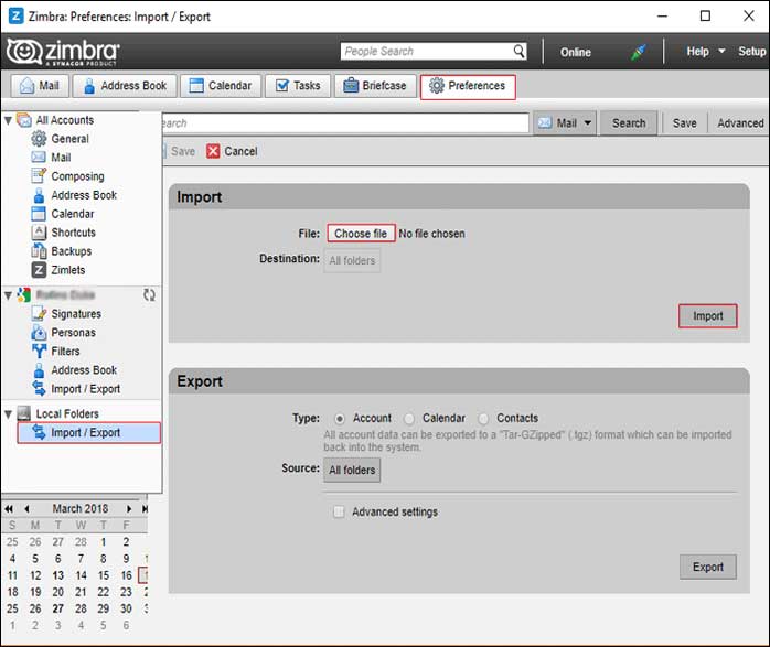 run Zimbra email client