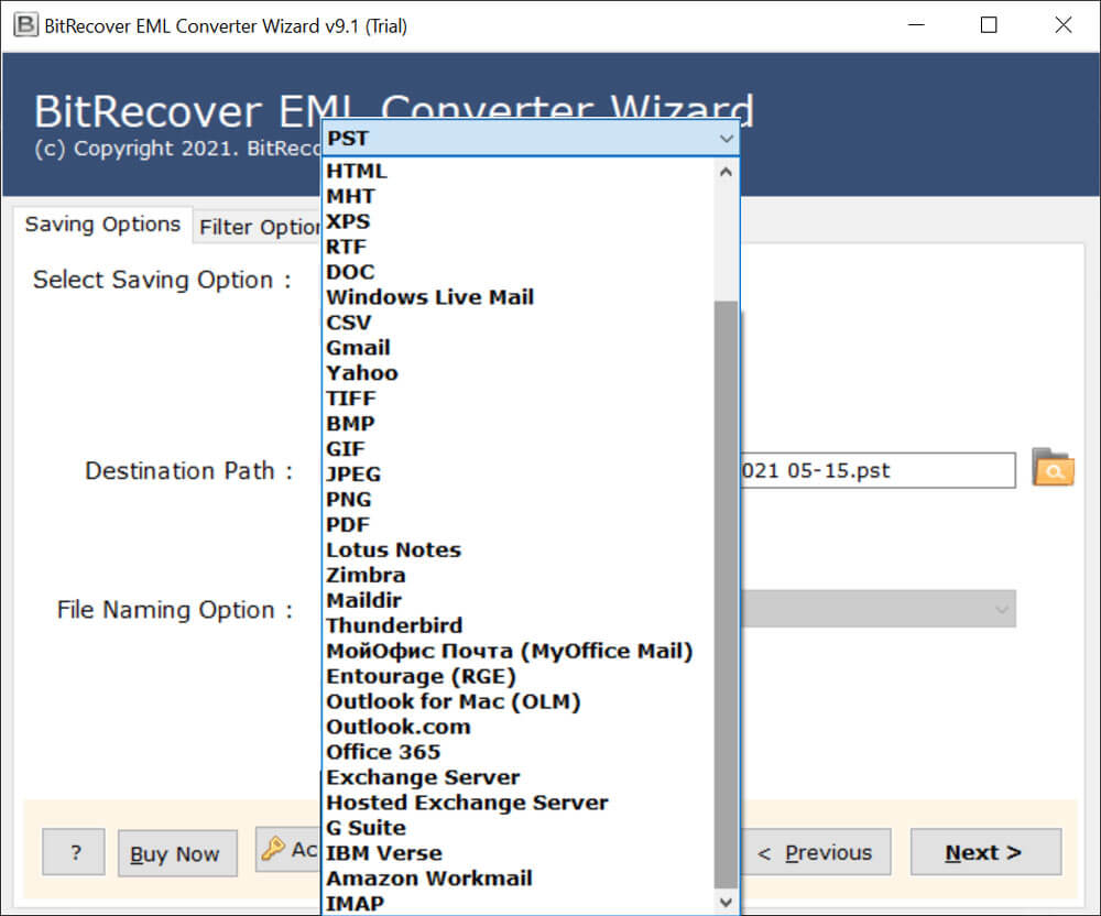 Choose Exchange Server