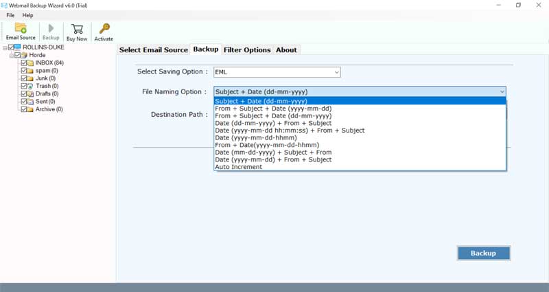 Webmail Backup Software