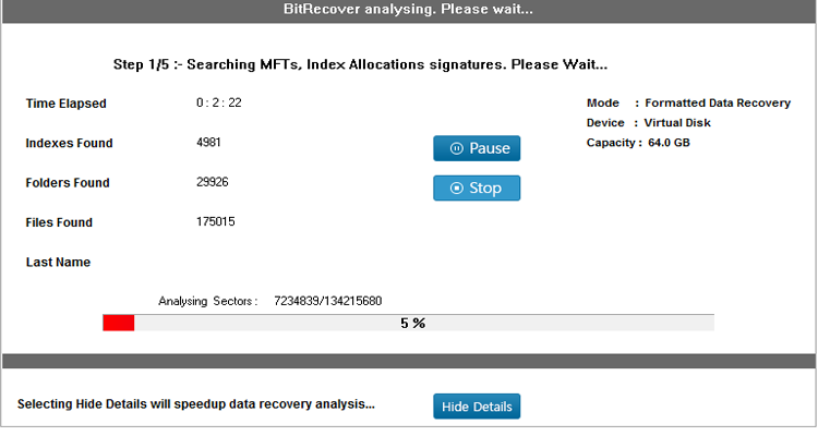 Partizione di file HDD