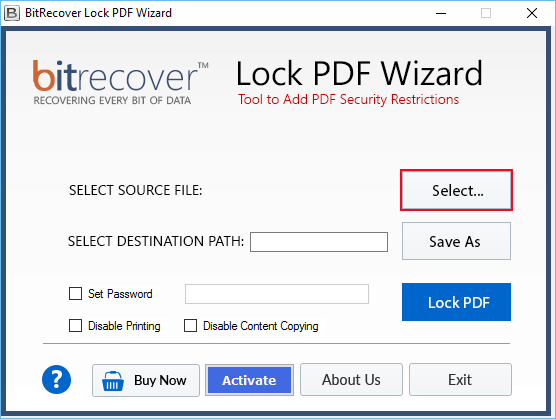 Lock PDF Software