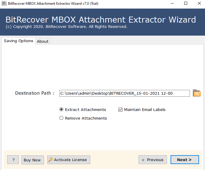 Export attachments