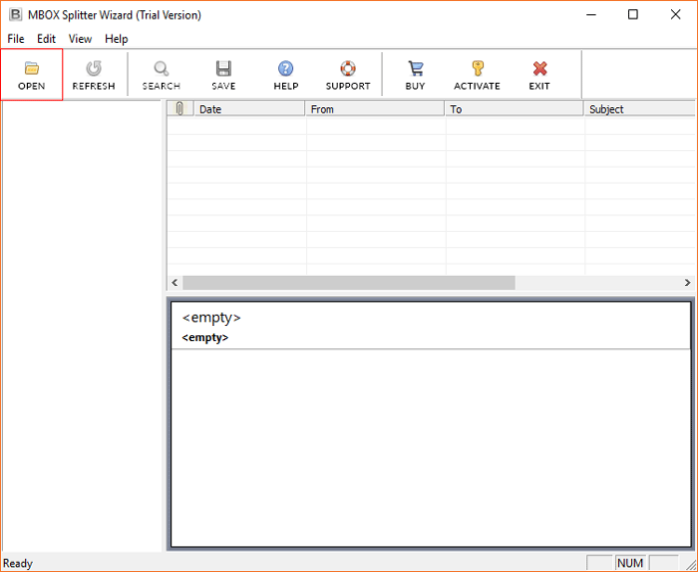Start MBOX Splitter Software
