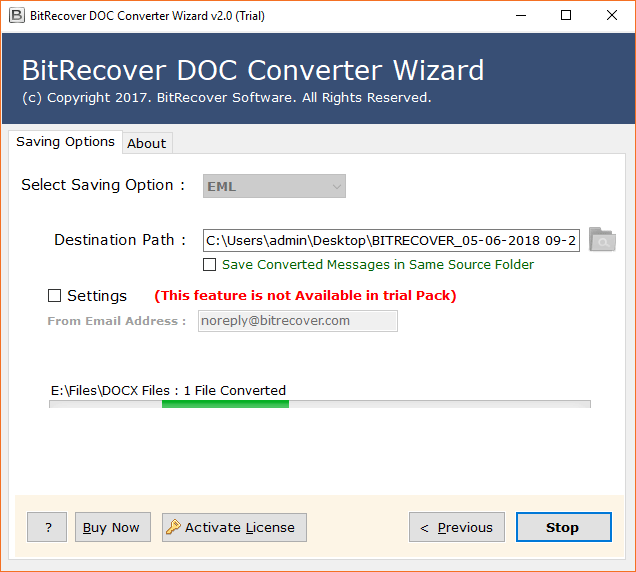 DOC to EML Converter